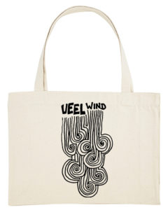 Veel wind canvas tas wit groot