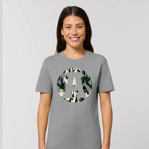 Letter op je shirt opal camouflage dessin a