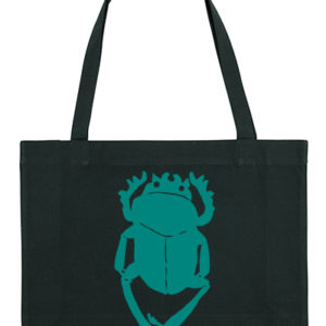 Kever canvas shoppingbag petrol