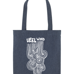 Veel wind canvas tas blauw