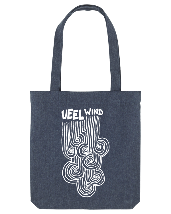 Veel wind canvas tas blauw